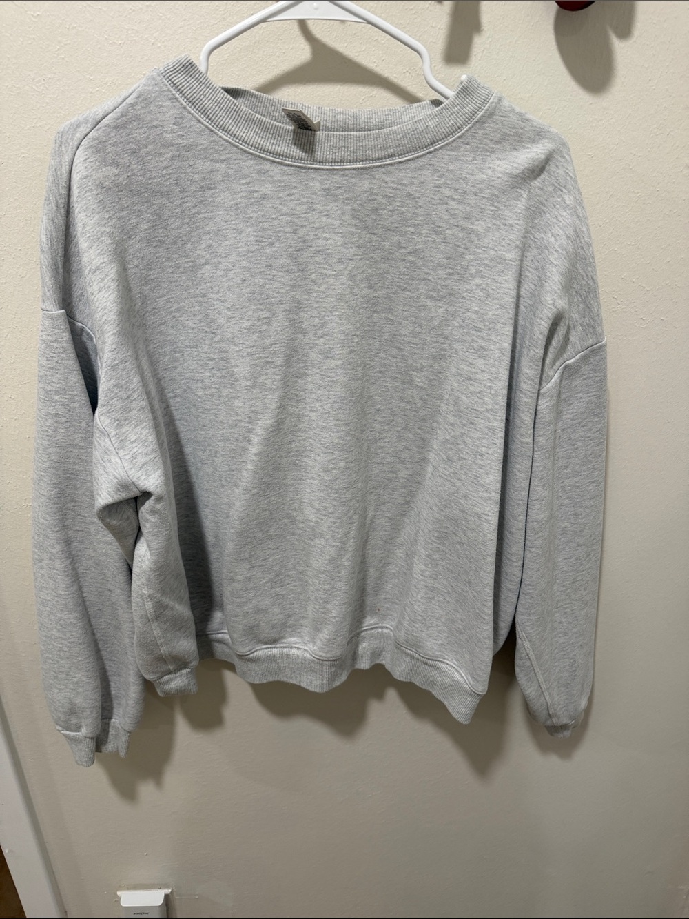 Skims Classic Crewneck Sweatshirt - Light Gray